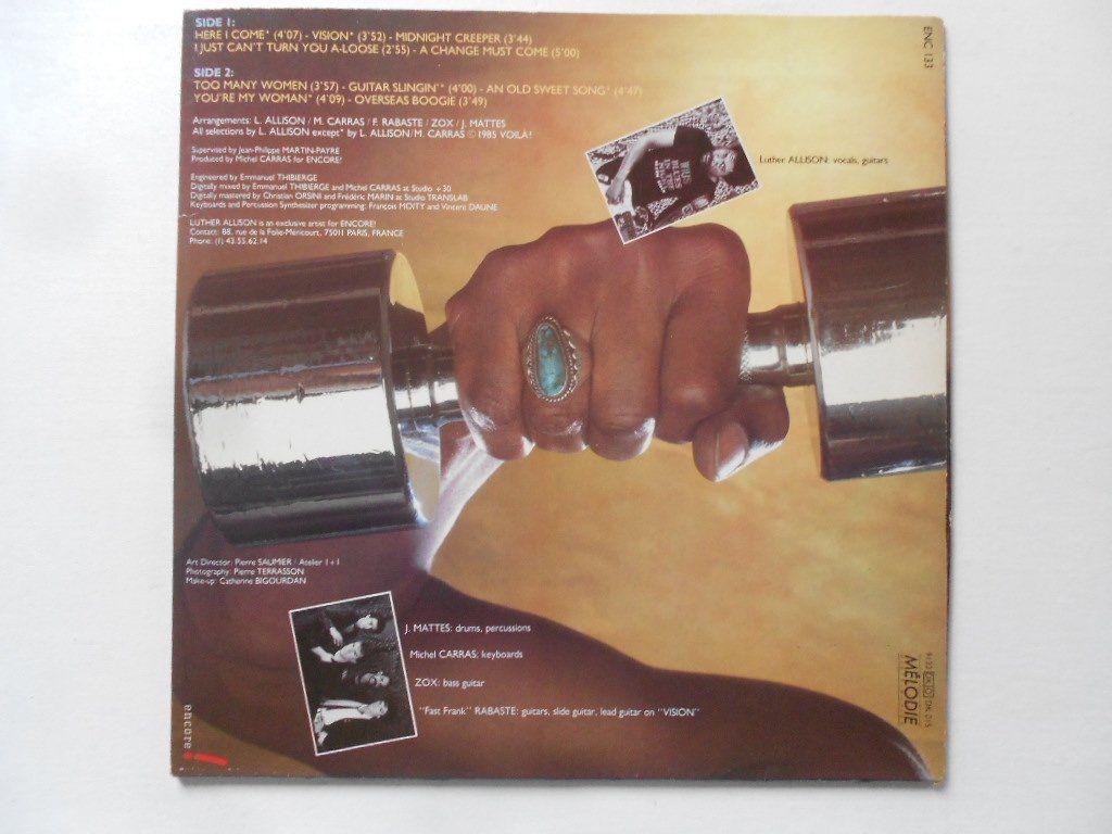 Dischi in vinile: LUTHER ALLISON  -  HERE I COME – Usato da Bex venduto da Giorgiob 1