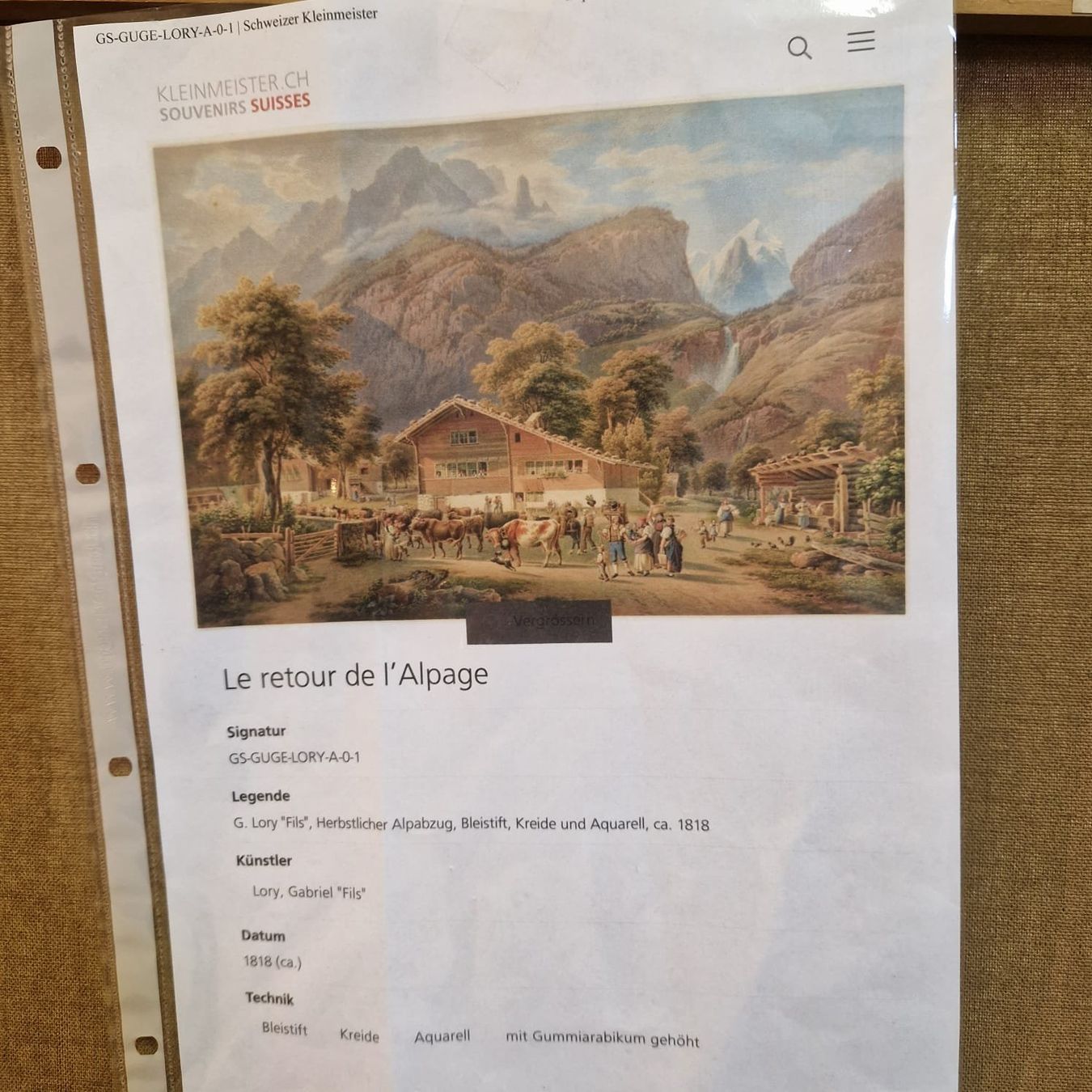 Dipinti: Aelplerleben in Meiringen – Usato da Zürich venduto da maximus46 9