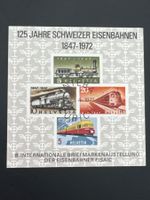 1847-1972: 125 Jahre Schweizer Eisenbahnen, gestempelt