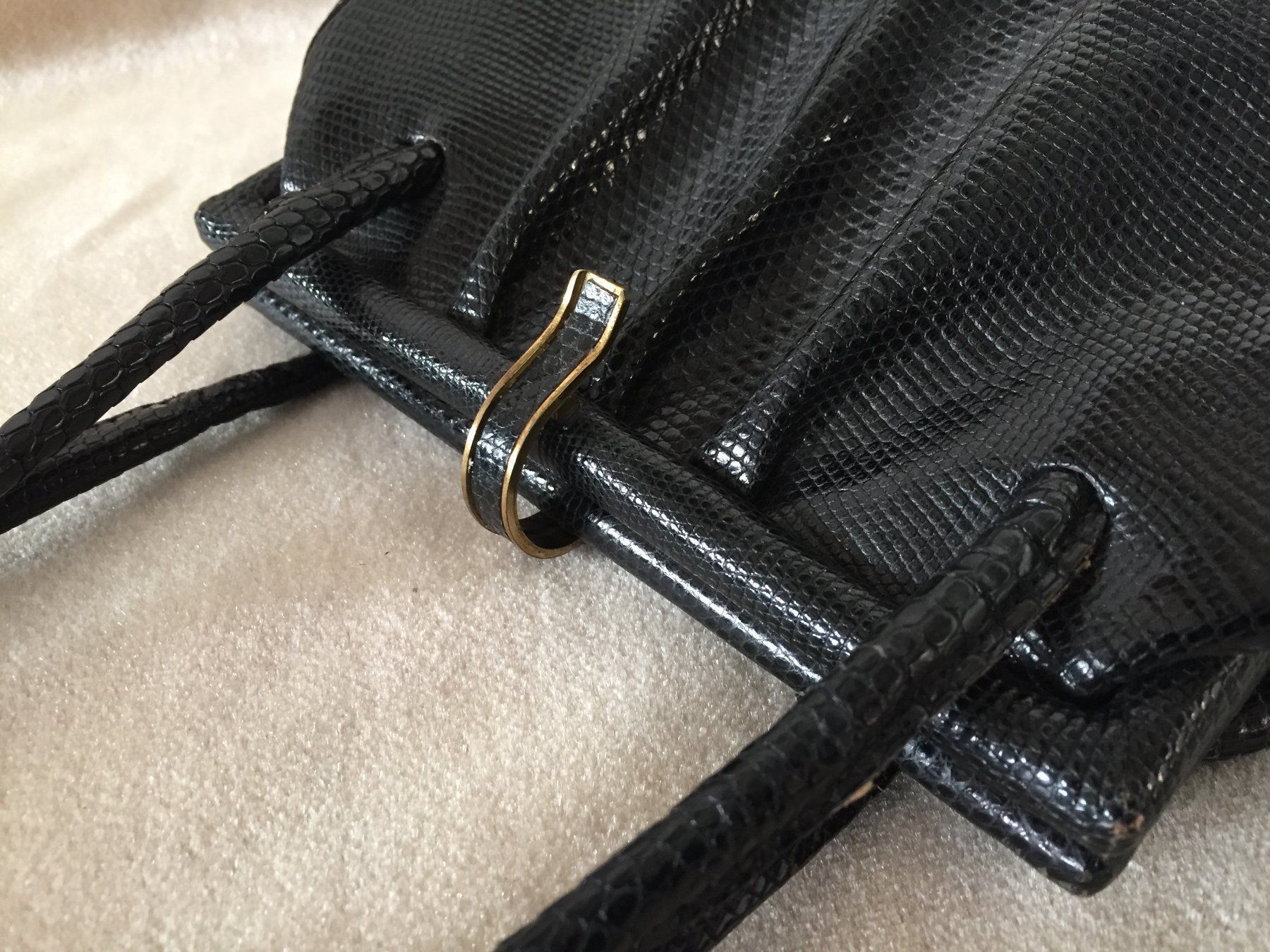 Borse da donna: Vintage Elegante Leder Tasche Handtasche – Usato da Schaffhausen venduto da vintageville 5