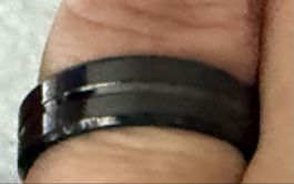 1 Stück Schwarzer Herrenring, Grösse 13, Stilvoll.