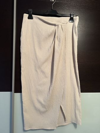 H&M Rock, Beige, Grösse M, Sommerrock mit Schlitz neu!