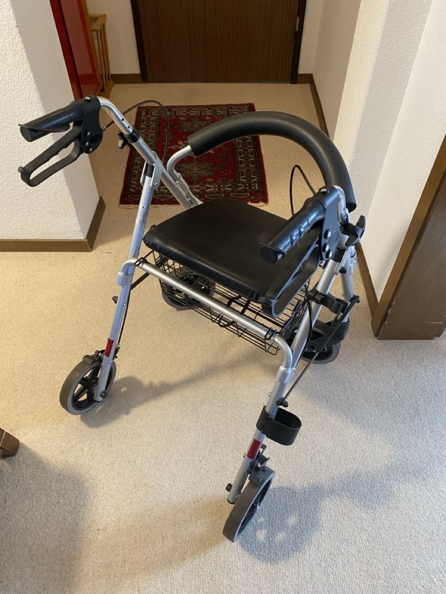 Ausili per la deambulazione: Rollator silber mit Sitzfläche und Korb neuwertig – Usato da Chur venduto da dan_80