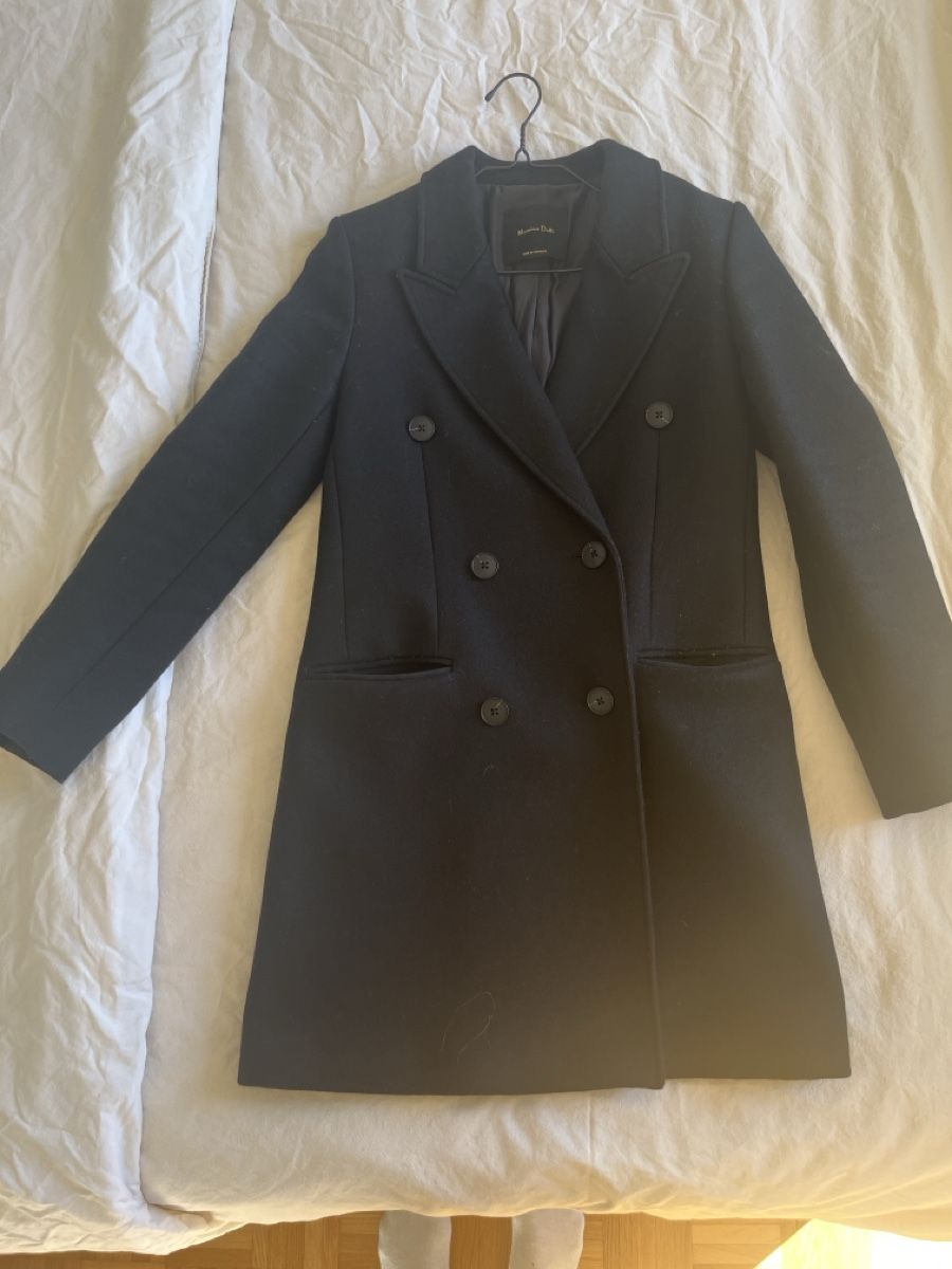 Massimo Dutti Cappotti: Schwarzer Mantel - Massimo Dutti  – Usato da Birsfelden venduto da kat_78qf