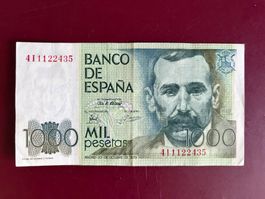 ESPAGNE - Mil Pesetas 23 Octubre 1979 - Benito PEREZ GALDOS