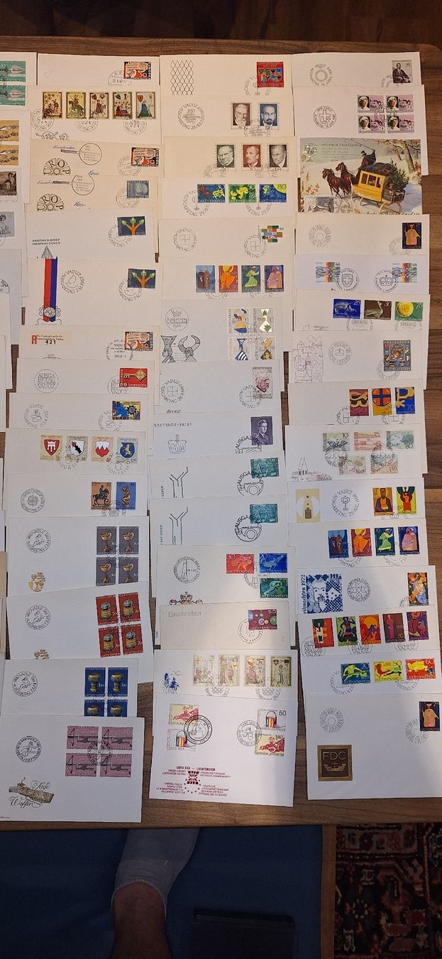Alle Briefmarken: 500 FDC / Brief / Liechtenstein Lot 3 – Gebraucht aus Balgach von SIMEON27 9