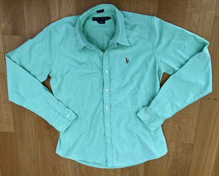 Chemise Ralph vert clair femme taille 10 (M) slim fit