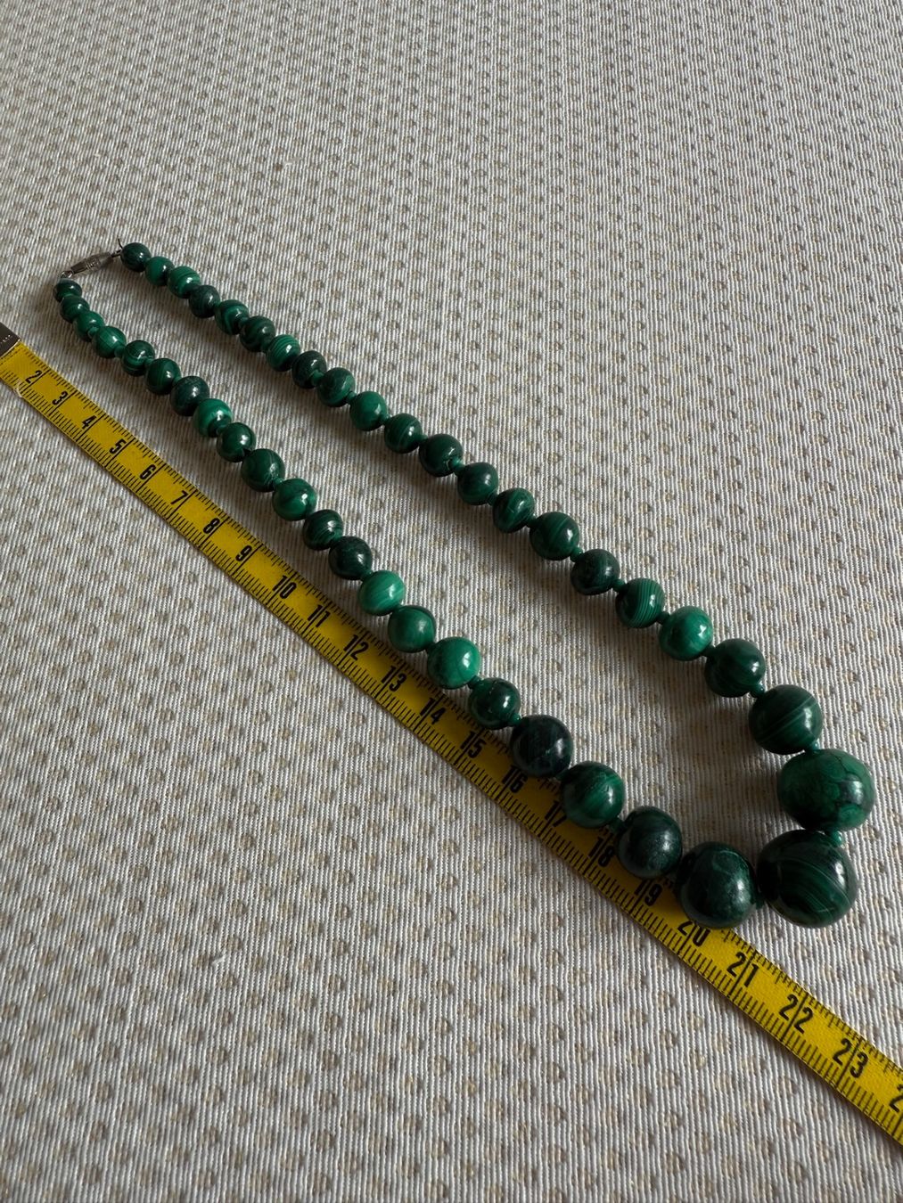 Catenine: Collier de perles en malachite - 44cm – Usato da Sion venduto da accroshoes 8