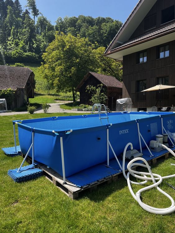 INTEX Swimming Pool Family Frame 450x220x85cm (Gebraucht) in Ohmstal ...