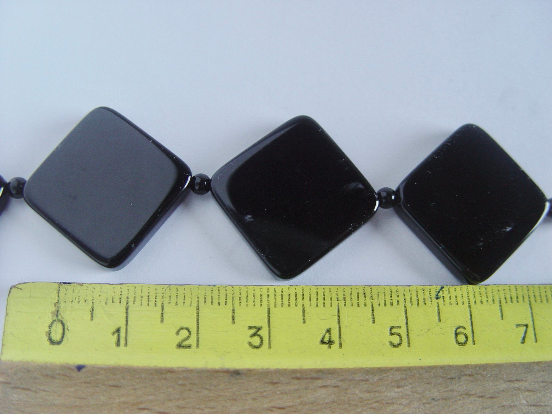 Ketten: Onyx Kette, Quadrate – Neu (gemäss Beschreibung) aus Henggart von gernli 3