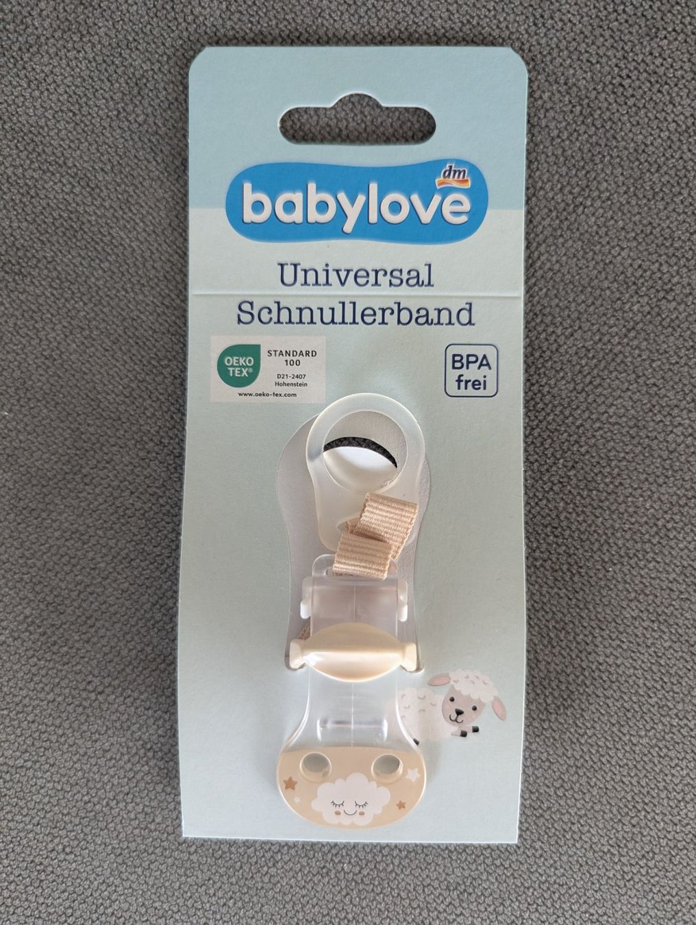 Nuggis & Nuggiketten: Schnullerband neu – Neu und originalverpackt aus Schlieren von imnotgoodwithword