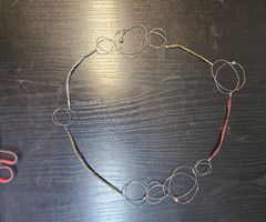 Halskette Silber und stoff von Monilidarte