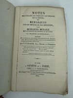 Notes, Gefängnisreform Schweiz, Cummingham, 1820, RAR