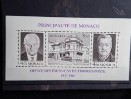 1987   Rarität  Monaco Block *** - MiNr. 37 B   /  647