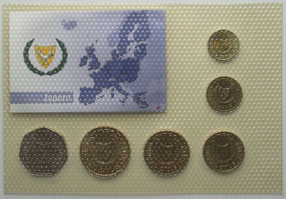 Alle Münzen: Zypern 6 Münzen, unzirkuliert – Neu (gemäss Beschreibung) aus Riehen von sesambestcoins2004 1