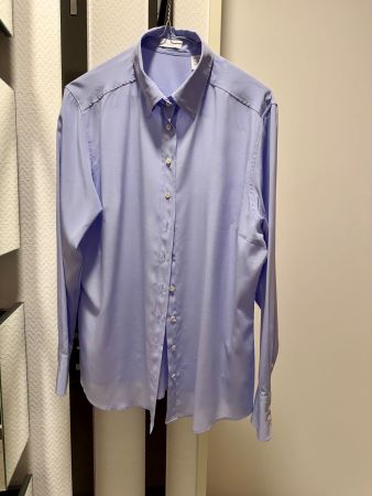 Van Laack Seidenbluse Hellblau, neuwertig!