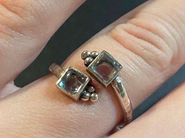 Anelli: Ring Echtsilber 925 verstellbar blau – Usato da Zürich venduto da lil_x7ky