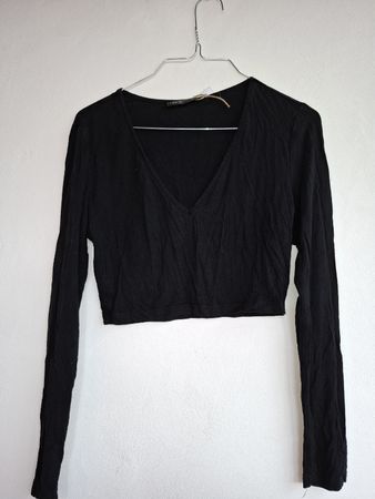 Schwarzes SHEIN Oberteil, Langarm, Grösse S – Top Zustand
