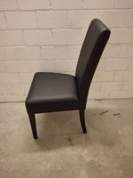 Kunstlederstühle 4 Stk. schwarz