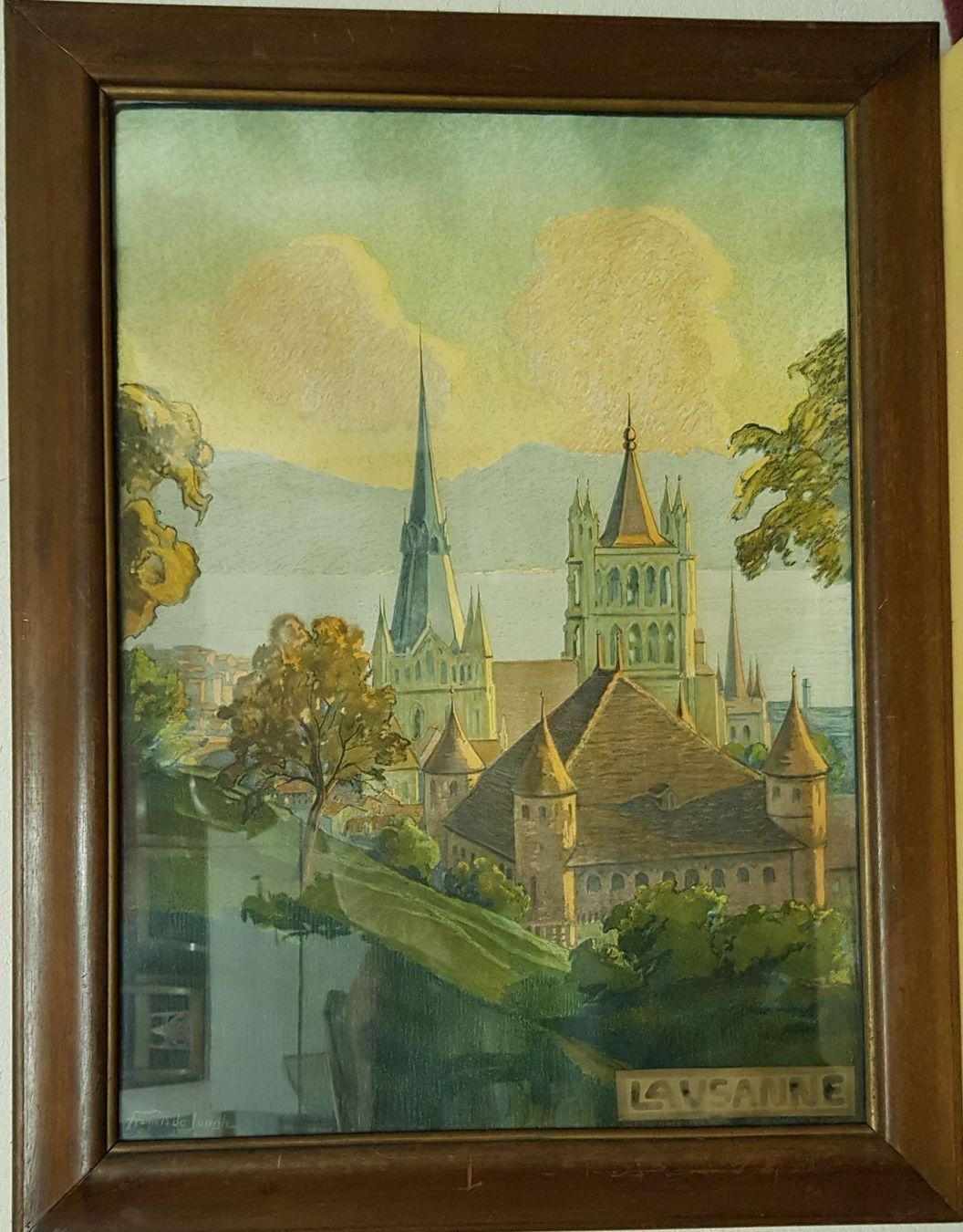 Dipinti: affiche Lausanne par De Jongh – Usato da Lausanne venduto da leneko 1