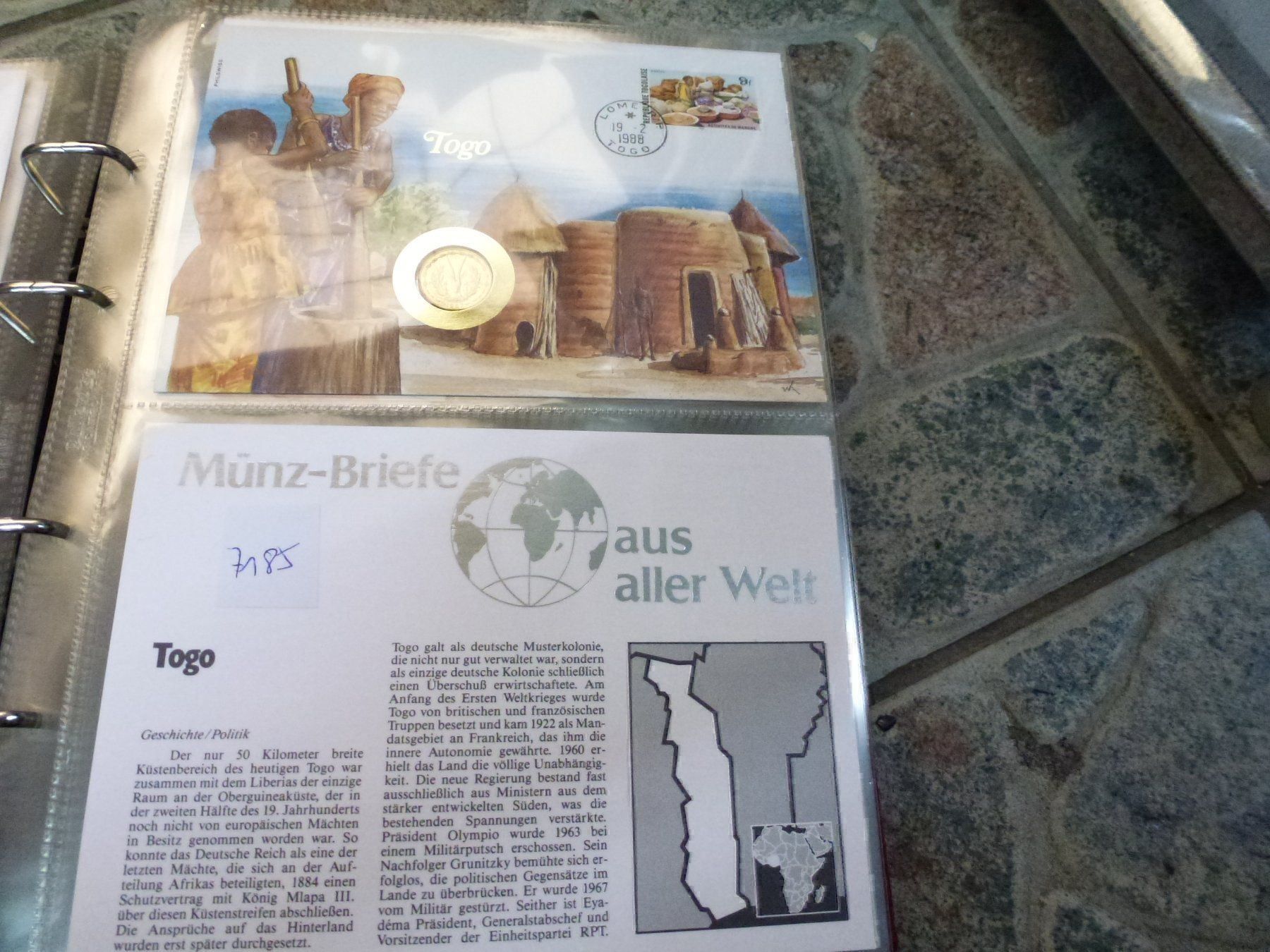 Tutti le monete: Münzbrief Togo – Usato da Olten venduto da Disc-Verkauf