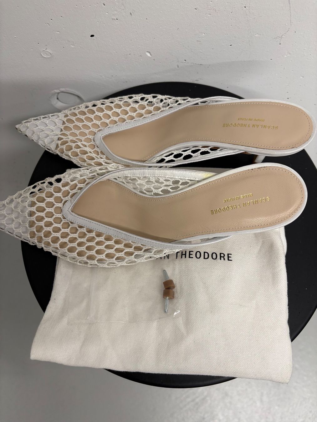 Damenschuhe: Sconlan Theodore Mules Schuhe Weiss Gr. 39 Netz Spitz – Neu (gemäss Beschreibung) aus Regensdorf von secondchancefashion 7