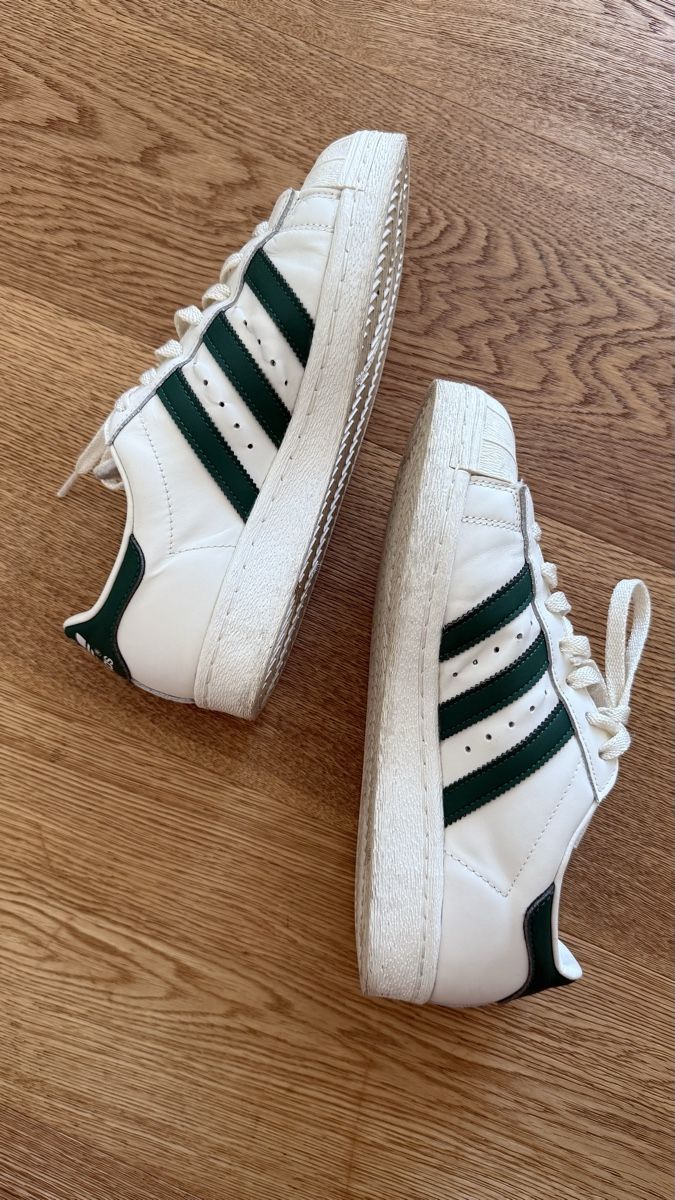 Adidas Scarpe da donna: Adidas Superstar White/Green Size 40 2/3 – Usato da Boswil venduto da hey.itsme 3