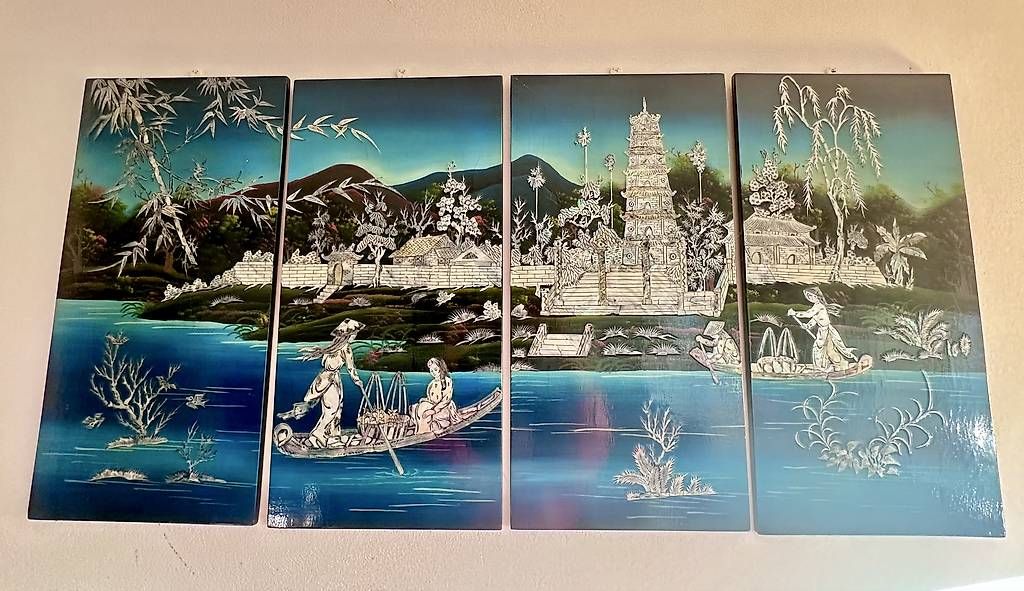 Dipinti: Tableau en nacre en 4 pièces – Usato da Prilly venduto da ray_9zx9