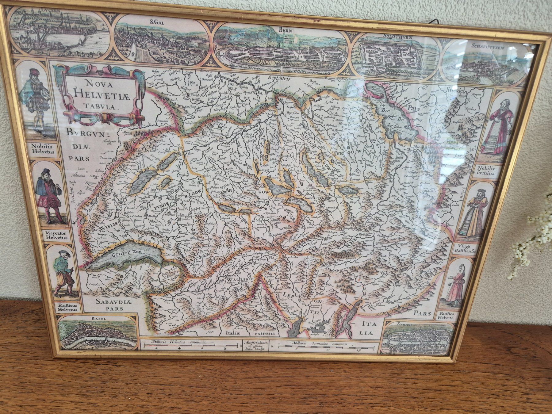 Foto & Immagini: Cadre Carte ancienne de la Suisse, Nova Helvbula – Usato da Fully venduto da tameab 1