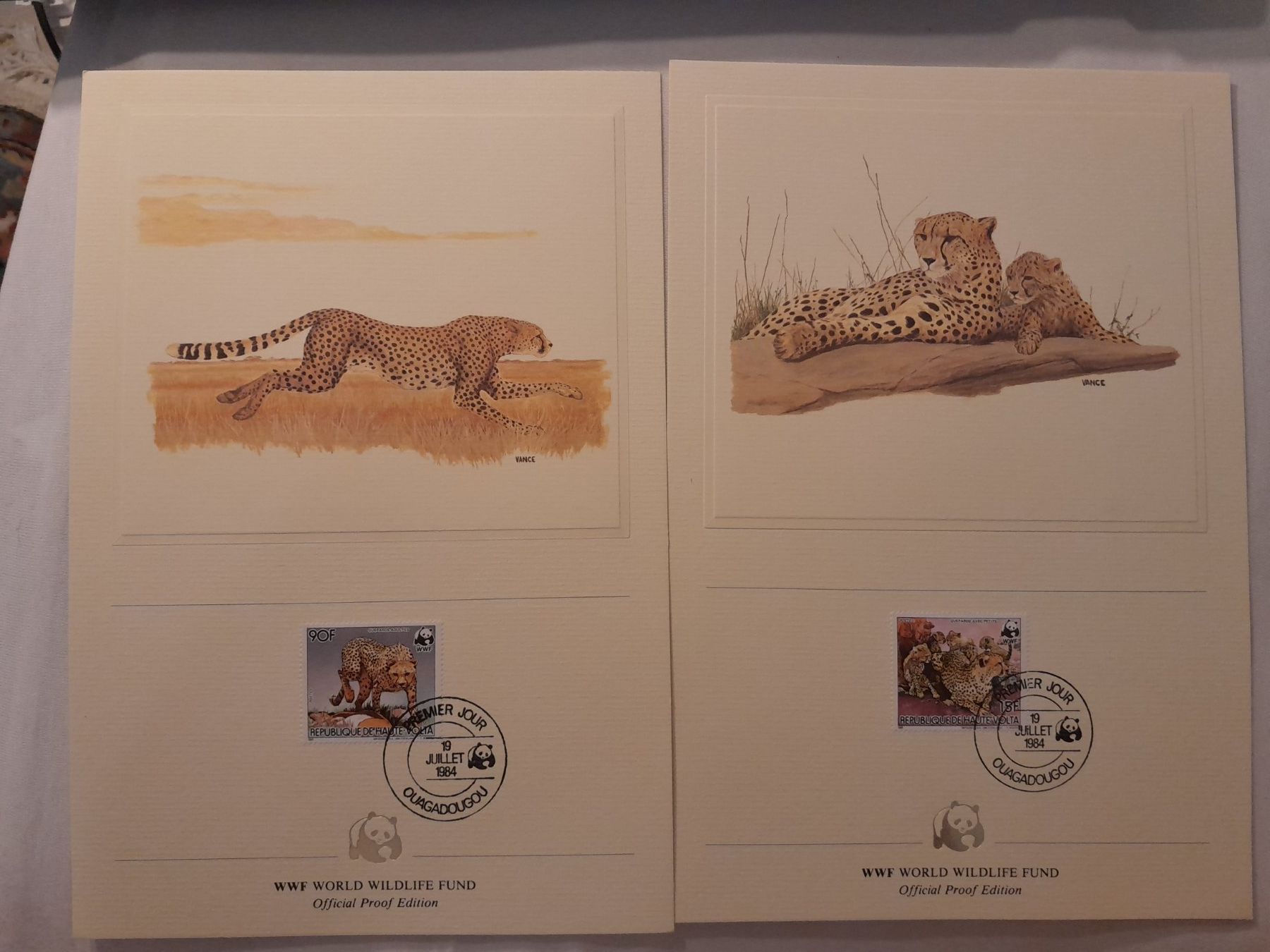 Tutti i francobolli: Obervolta WWF Guepard – Usato da Marly venduto da globetrotter1723