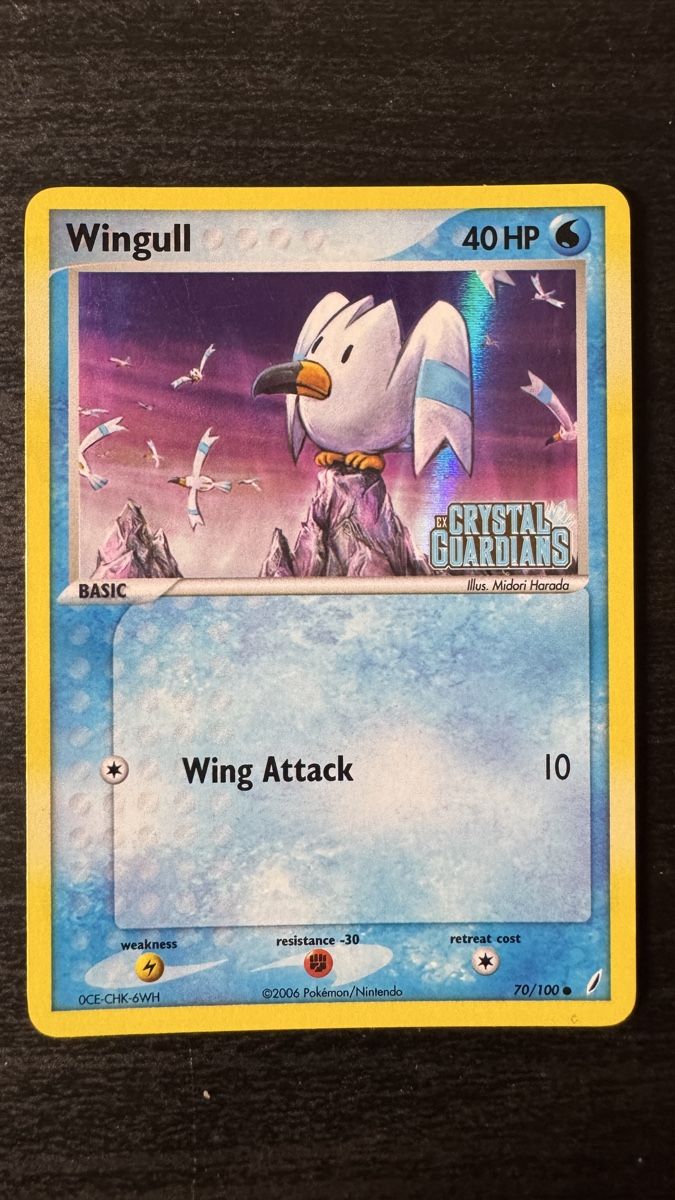 Pokémon Carte collezionabili: Wingull Ex Crystal Guardians holo reverse 70/100 – Usato da Belprahon venduto da Rob_ain