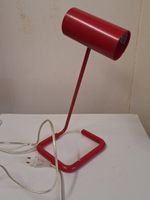 Vintage Designerlampe Space Age, Lumess Switzerland rot