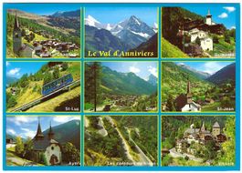 AK Le Val d'Anniviers, Valais - 9 Bilder