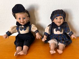 Süsses Puppenpaar im Schottenlook