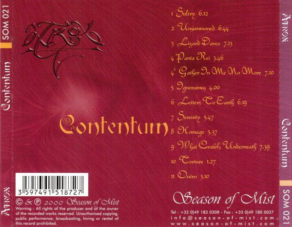 CD: Atrox - Contentum – Nuovo (secondo la descrizione) da Uzwil venduto da visions77 1