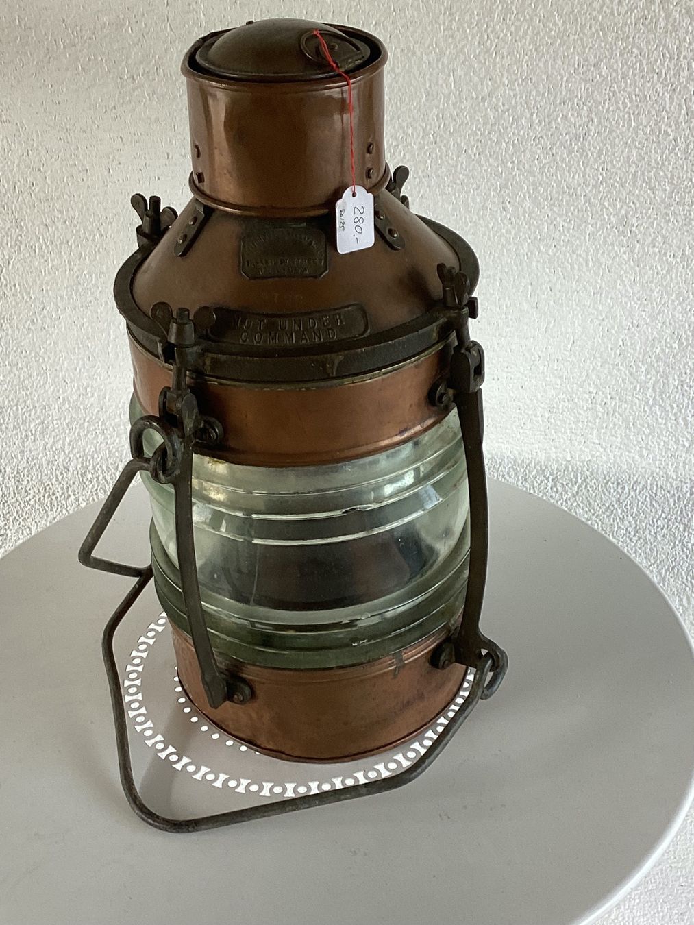Lampade: Schiffslampe Schiff Laterne Lampe Kupfer Glasgow England – Usato da Seftigen venduto da Dominus_Providebit