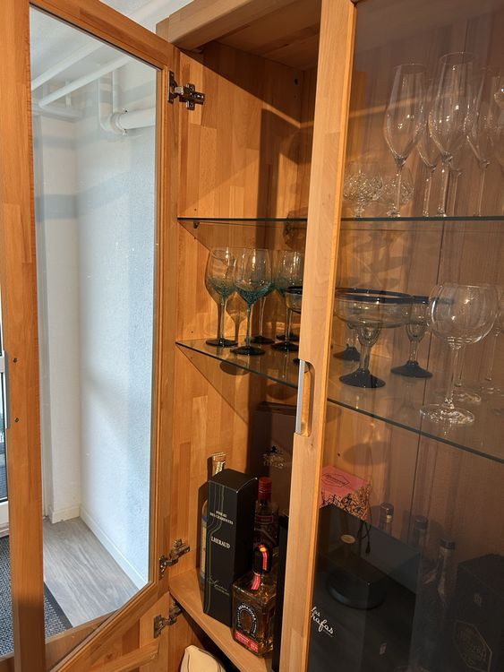 Vitrinenschrank aus Eichenholz 4