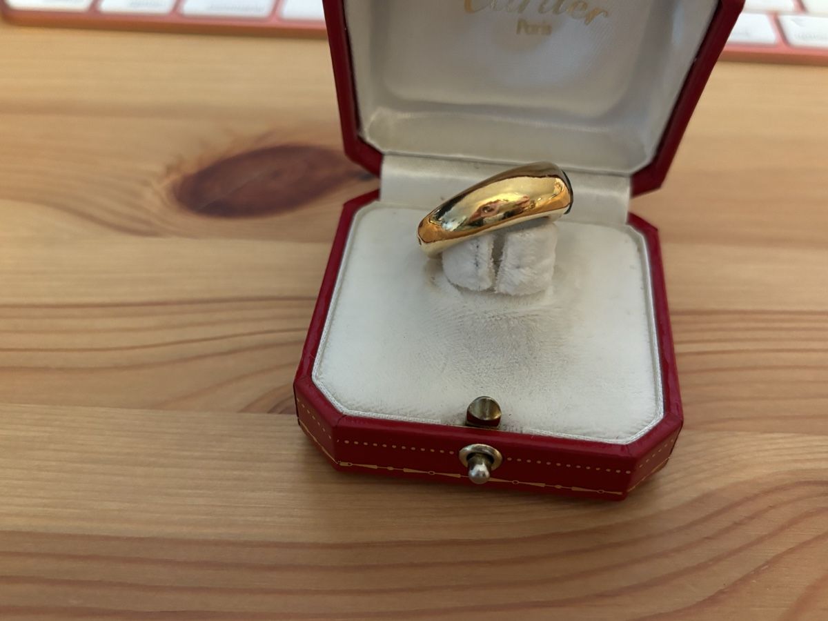 Cartier Anelli: Vintage Cartier Blauer Saphir Ring Gold – Usato da Embrach venduto da Ghostwarrior 5