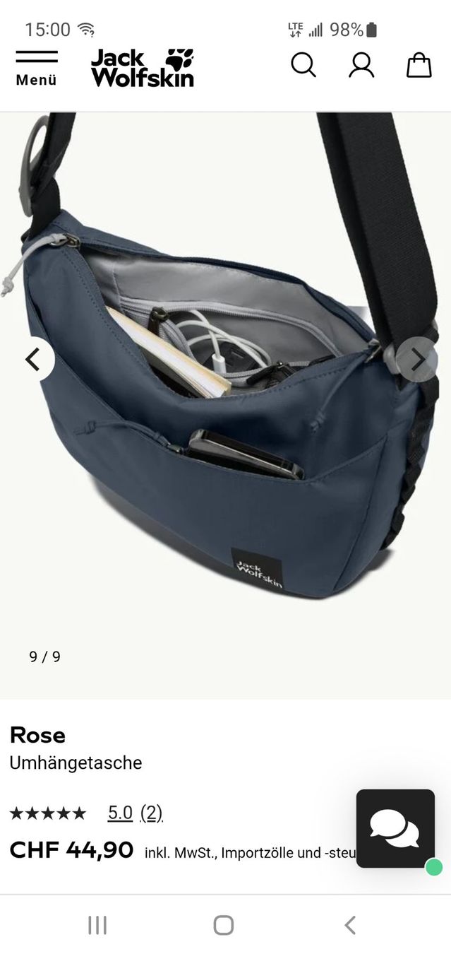 Jack Wolfskin Borse: Jack Wolfskin Tasche, blau – Nuovo (secondo la descrizione) da Interlaken venduto da mar_65xg 5