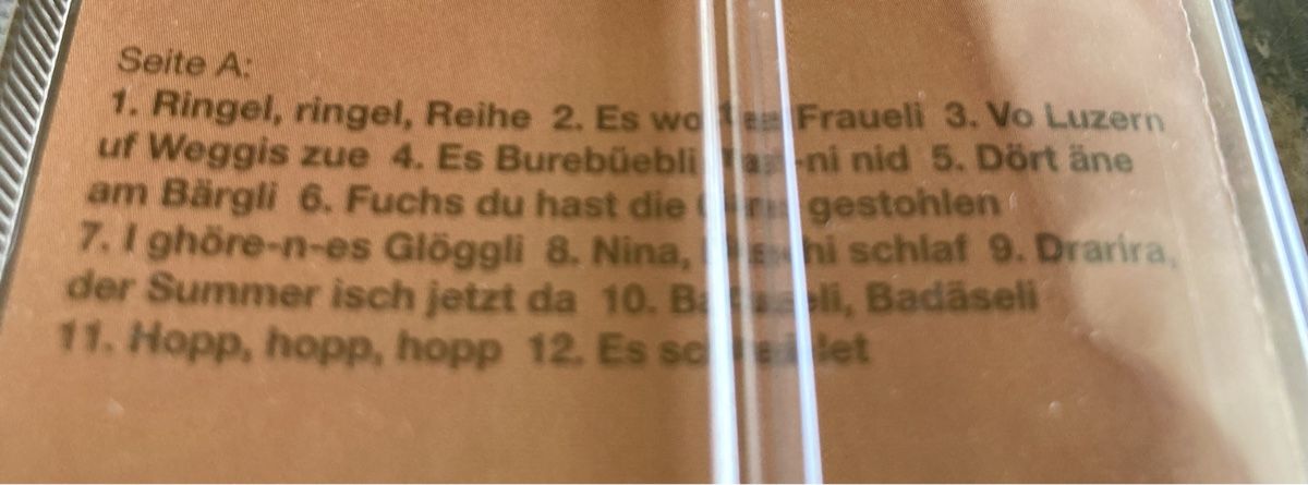 Musicassette: Schweizerdeutsche Kinderlieder, Kassette - NEU – Nuovo e nell'imballaggio originale da Vinelz venduto da Viewfinder84 2