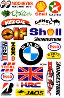 Sponsoren Logo Aufkleber Sticker 1Bogen 27x18cm Tuning ST473
