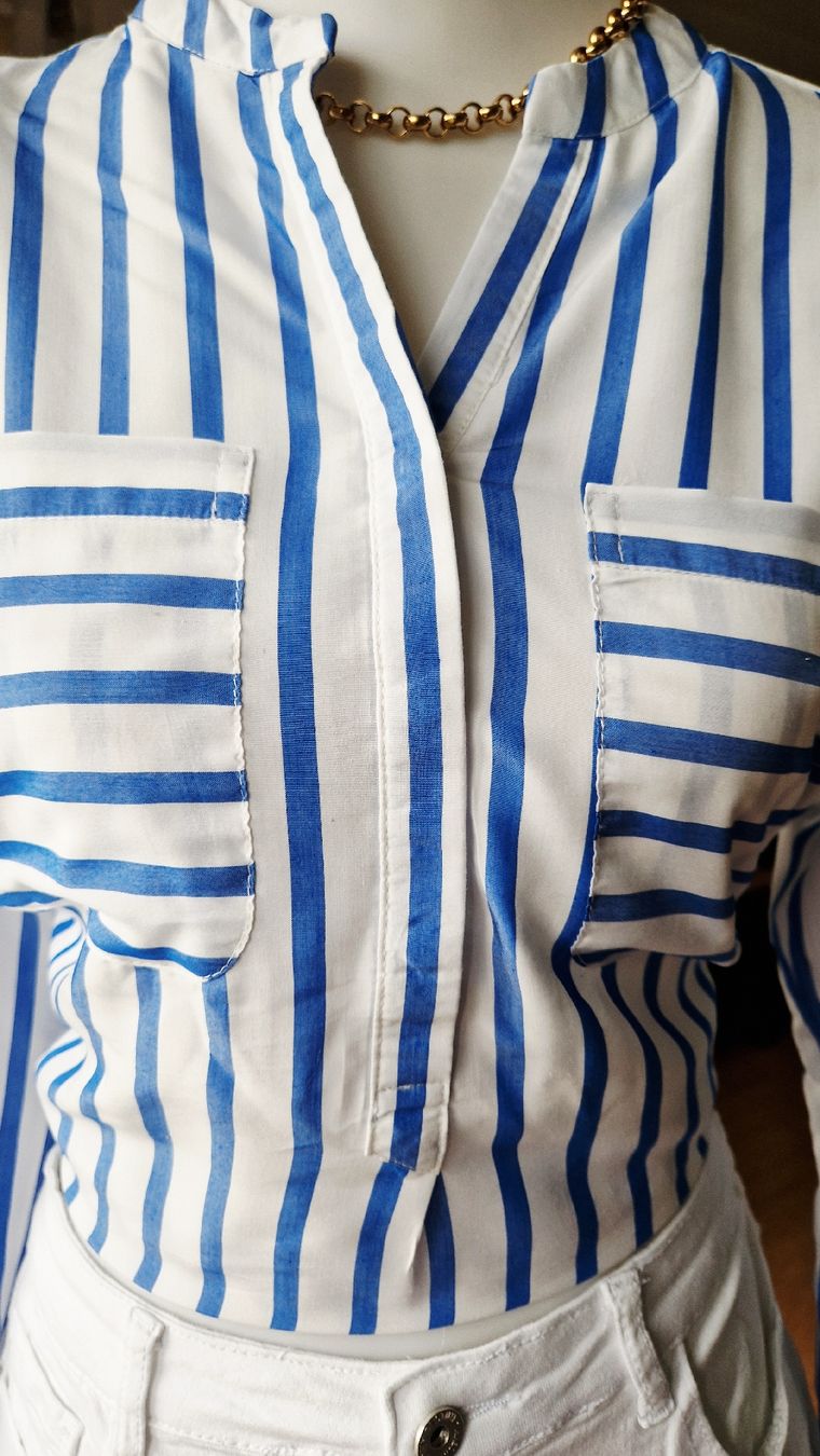 Camicette: Elegant Hails Striped Blouse, Size M, Great Condition. – Usato da Klingnau venduto da fairy.princess 3