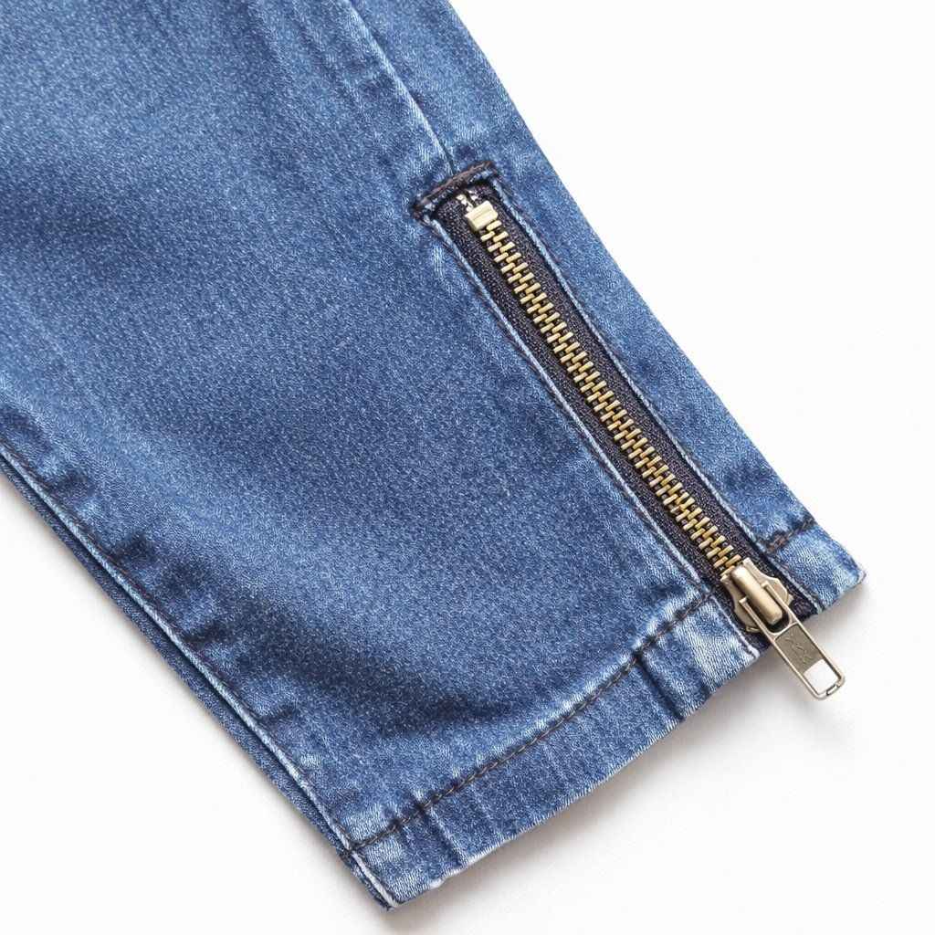 Leggings: Stretch Jeggings mit Reissverschluss – Neu (gemäss Beschreibung) aus Fully von VaneaSelection 8