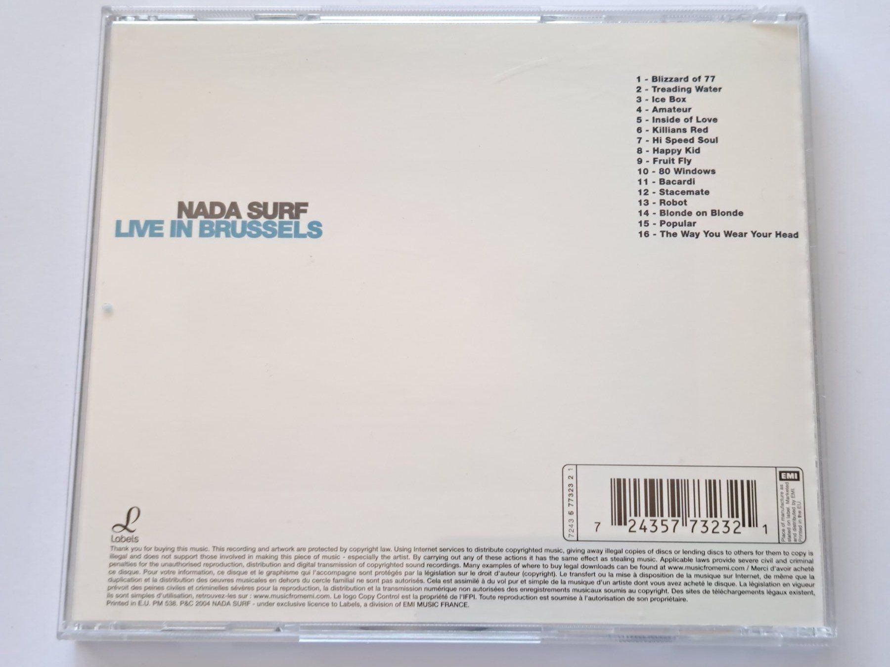 CD: Cd Nada Surf - Live in Brussels – Usato da Pully venduto da bro_n52j 1