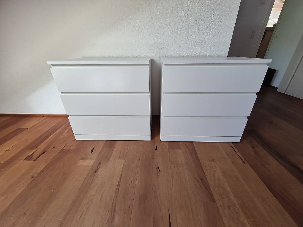 Cassettiere: Malm Kommode mit 3 Schubladen – Usato da Matzingen venduto da panda98 1