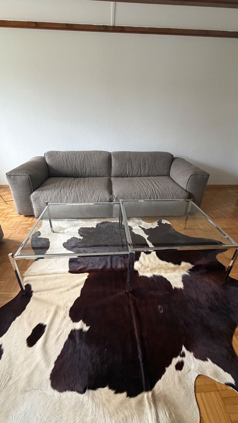 Tische: Table basse verre et chrome à rallonge – Gebraucht aus Mont-sur-Lausanne von axe_n2wl 1