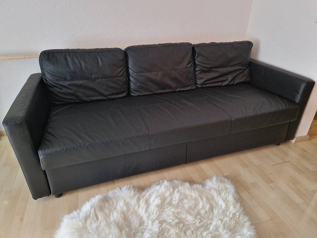 Ikea Sofas: FRIHETEN 3er-Bettsofa, Bomstad schwarz – Gebraucht aus Steinen von Homer00