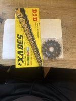 Chaîne moto DID 530VX3 neuve et pignon 16 dents