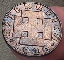 ÖSTERREICH 2 GROSCHEN 1926