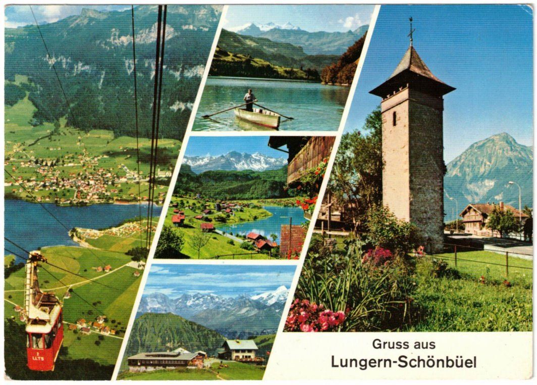 Cartoline postali: Lungern - 5 bild AK – Usato da Binningen venduto da Mountainrider